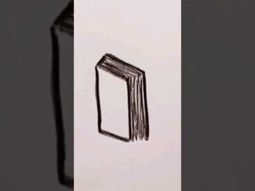 How to draw a book step by step كيفية رسم كتاب خطوة بخطوة