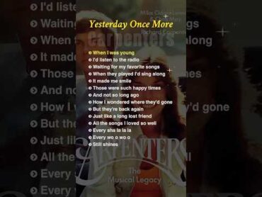 Yesterday Once More  lyrics  Carpenters englishsongs nostalgic 70smusic classicalmusic