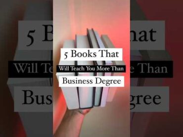 5 books that will teach you more than business degree