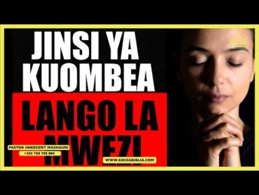 KULIOMBEA LANGO LA MWEZI // KANUNI ZA MAOMBI