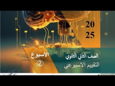 حل التقييم الأسبوعى الاسبوع الثاني فيزياء الصف الثانى الثانوى الترم الثاني 2025