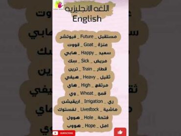 Learn english easely تعلم الانجليزية بسهولة forbeginners english viralshorts انجليزي vocabular