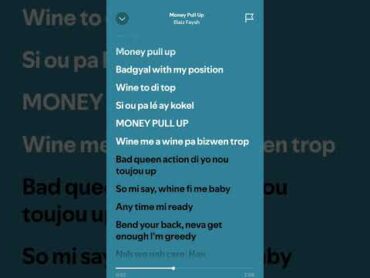 Money Pull Up  Blaiz Fayah , Maureen, Dj Glad lyrics ticktock trending