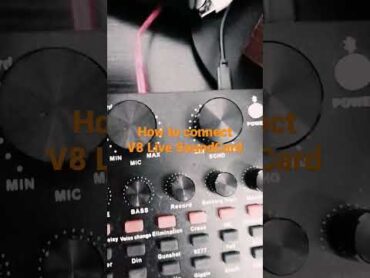 How To Connect V8 Live Sound Card in 5 Minutes / Short Tutorial 2022