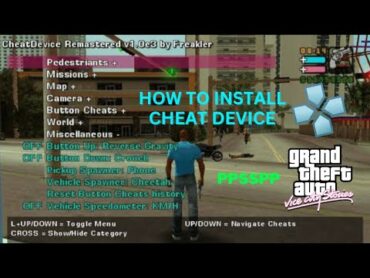 How to install cheat device in gta vice city stories in PSP  GTA VCS CHEAT DEVICE