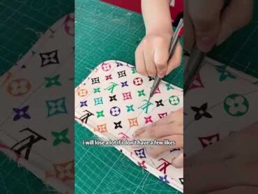 Transforming an LV bag that was thrown away by the employer bag LV restoration