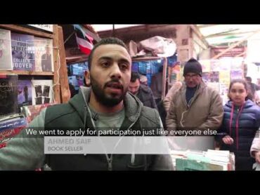 Book Sellers At "Soor AlAzbakeya" in Cairo, Offer Secondhand Books At Low Prices.