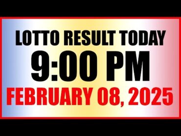 Lotto Result Today 9pm Draw February 8, 2025 Swertres Ez2 Pcso