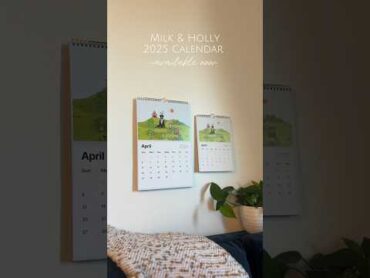 2025 Calendar is officially available 🥳📆 milkandholly calendar 2025 dogmom catmom cute