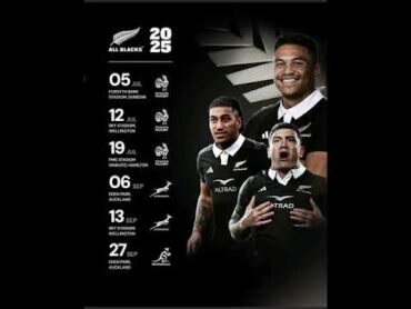 ALL BLACKS 2025 SCHEDULE.