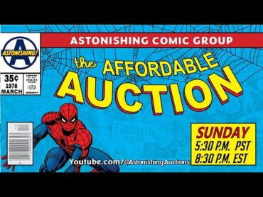 Sunday AFFORDABLE AUCTION: Live Comic Book Auction (2/9/25) 8:30pm (EST)/5:30pm (PST)