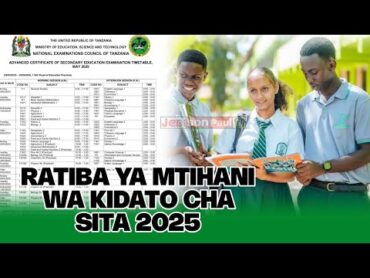 RATIBA YA NECTA FORM SIX 2025, FORM SIX NECTA TIMETABLE FOR 2025