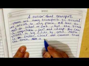 براجراف عن وسائل المواصلات a review about means of transports