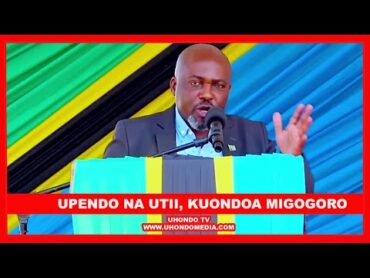 MWAMBUKUSI AFUNGUKA SAKATA LA MIGOGORO YA KIJAMII/ ASISITIZA UTU,UPENDO NA UTII