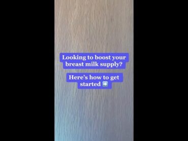 Tips to Boost Breast Milk Supply