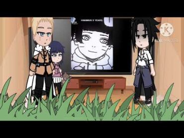 Sasuke uchiha and adult Uzumaki Naruto + hima react to Uzumaki Himawari