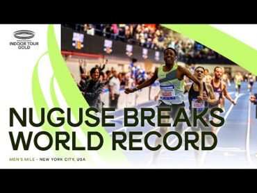 Yared Nuguse rules the Wanamaker Mile with an incredible world record 😮‍💨  World Indoor Tour 2025