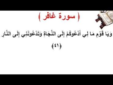 سورة غافر الأية 41