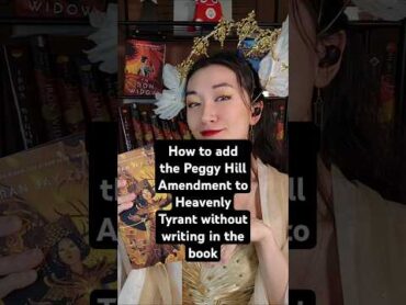 How to add the Peggy Amendment to heavenlytyrant if you don&39;t want to write in the book! booktok