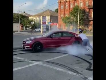 Mercedes AMG CLS 63 drifting