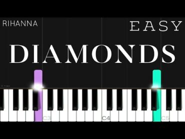 Rihanna  Diamonds  EASY Piano Tutorial