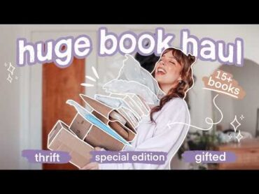 HUGE Book Haul 📦✨ 15+ books  Barnes + Amazon + Book Outlet + World of Books