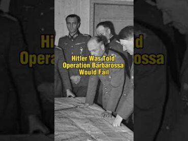 HITLER was told BARBAROSSA would FAIL shorts militaryhistory ww2