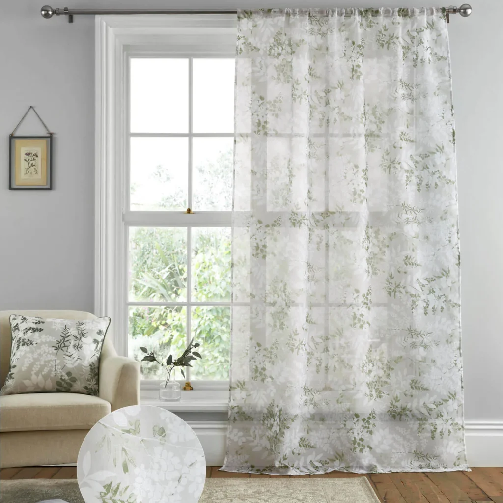 Chiffon curtains